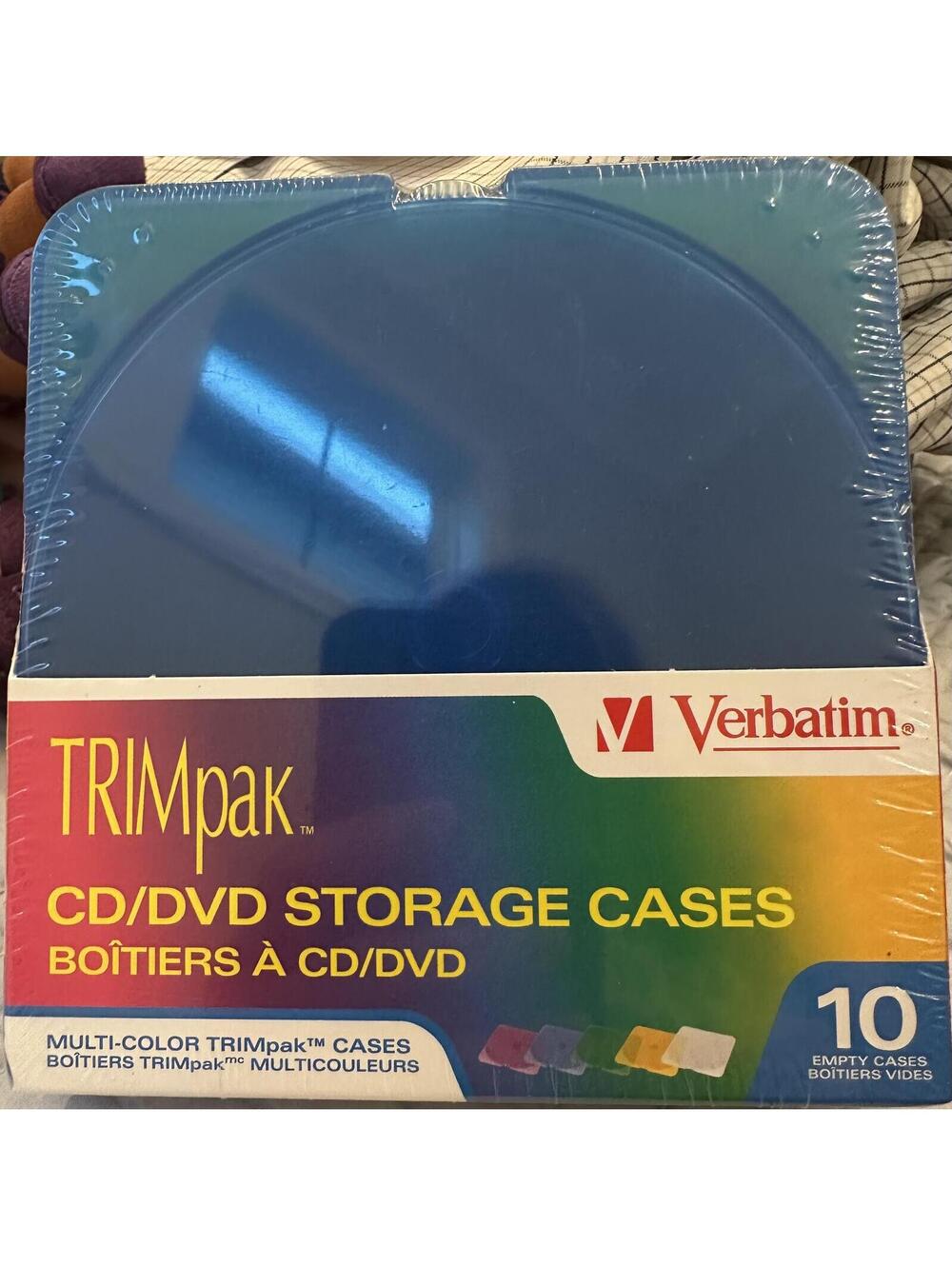 20 Verbatim TRIMpak Multi-Color CD/DVD Storage Cases - 2 / 10 Packs New Sealed
